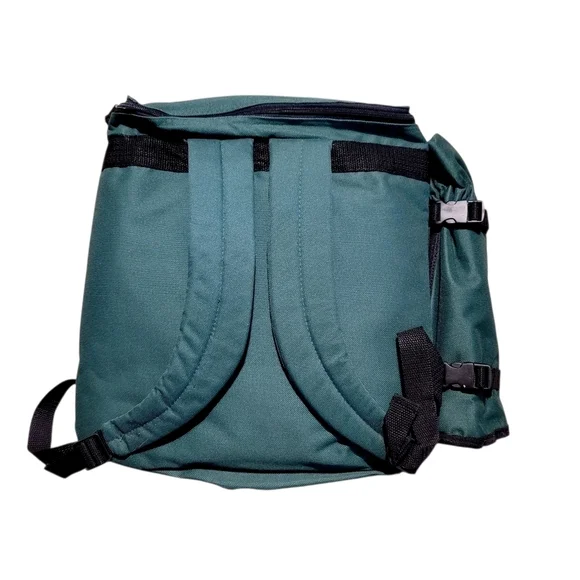 Picnic Essentials Backpack Wine Picnic for 4, Insulated Pocket Bottle Carrier - Picture 2 of 11